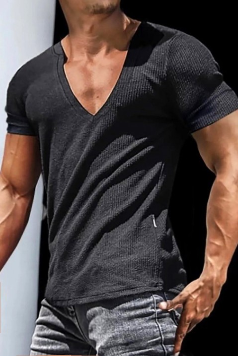 Мъжка тениска LERONLI BLACK, Цвят: черен, IVET.BG - Твоят онлайн бутик.