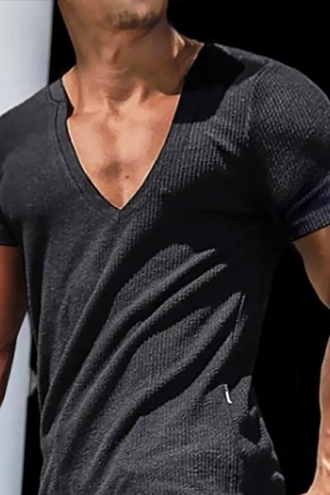 Мъжка тениска LERONLI BLACK, Цвят: черен, IVET.BG - Твоят онлайн бутик.