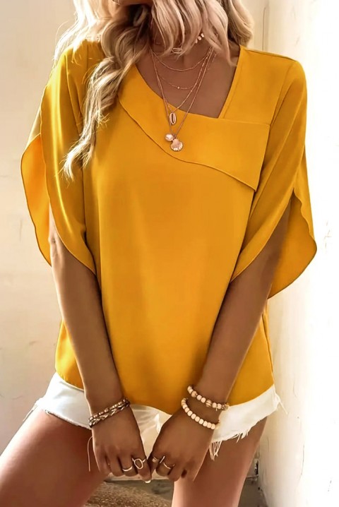Дамска блуза SOLERDA YELLOW, Цвят: жълт, IVET.BG - Твоят онлайн бутик.