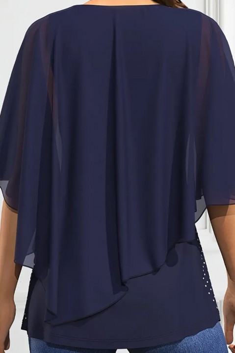 Дамска блуза DROMILGA, Цвят: тъмносин, IVET.BG - Твоят онлайн бутик.