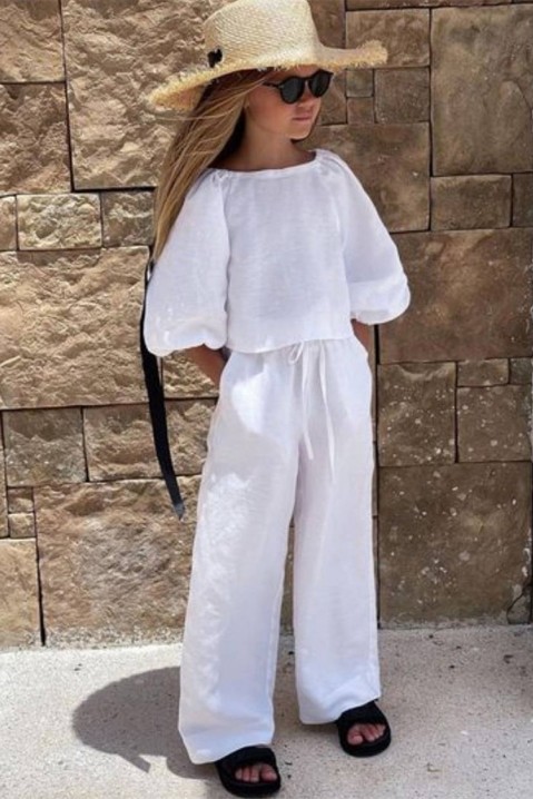 Комплект за момиче NIORELTI WHITE, Цвят: бял, IVET.BG - Твоят онлайн бутик.