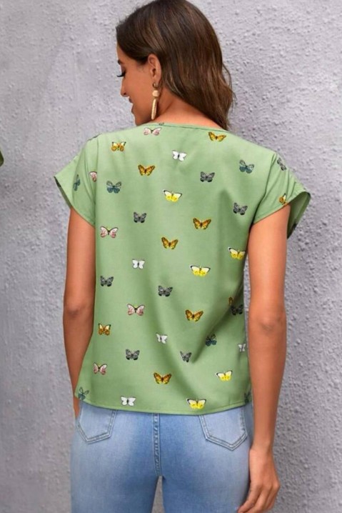 Тениска FOLGERDA GREEN, Цвят: зелен, IVET.BG - Твоят онлайн бутик.
