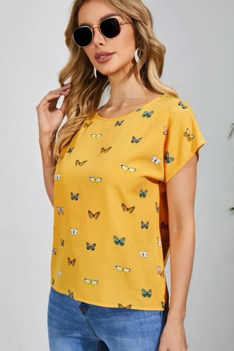 Тениска FOLGERDA YELLOW, Цвят: жълт, IVET.BG - Твоят онлайн бутик.