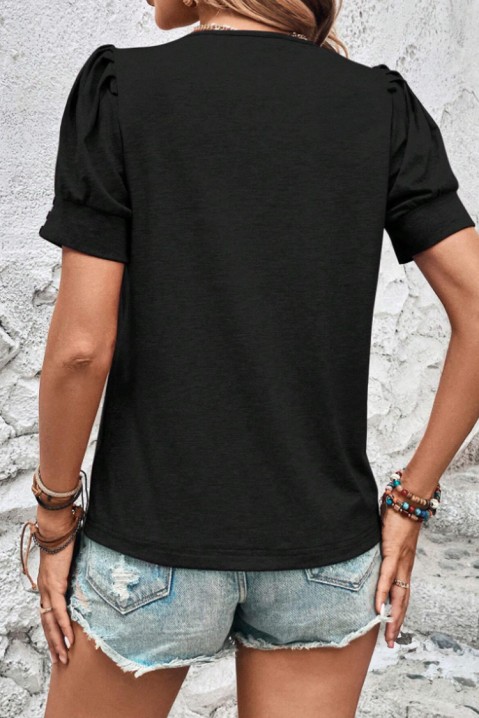 Тениска GOMIOLZA BLACK, Цвят: черен, IVET.BG - Твоят онлайн бутик.