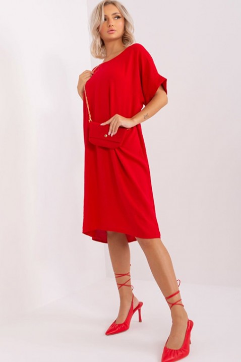 Рокля MOLGERFA RED, Цвят: червен, IVET.BG - Твоят онлайн бутик.