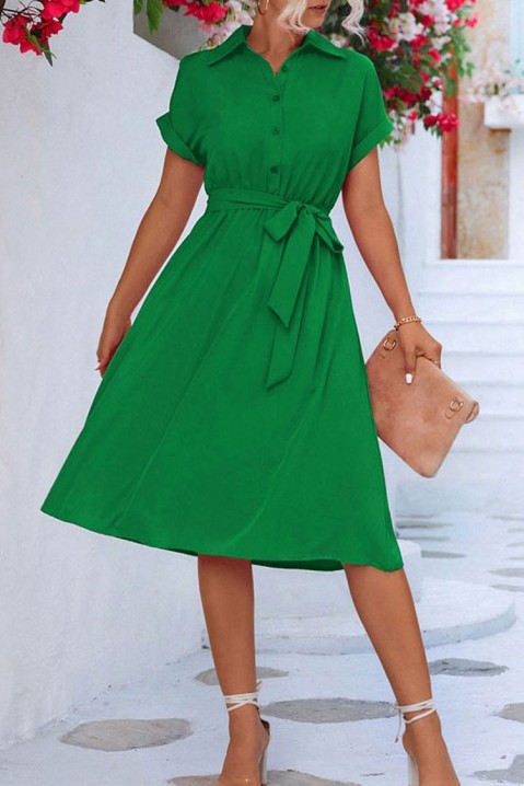 Рокля MELINTA GREEN, Цвят: зелен, IVET.BG - Твоят онлайн бутик.