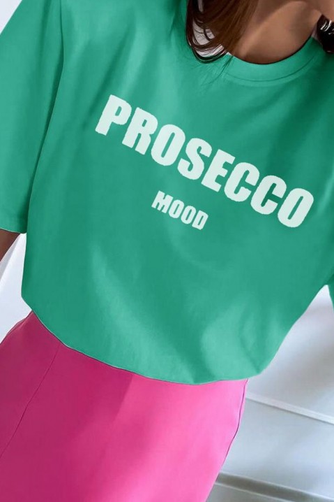 Тениска GORFELDA GREEN, Цвят: зелен, IVET.BG - Твоят онлайн бутик.