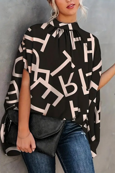 Дамска блуза FLOMERZA, Цвят: черен, IVET.BG - Твоят онлайн бутик.