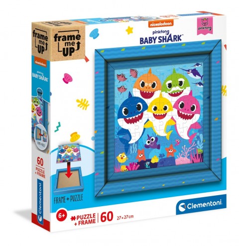 Детски пъзел Clementoni Frame Me Up от 60 части - Бебе акулаIVET.BG - Твоят онлайн бутик.
