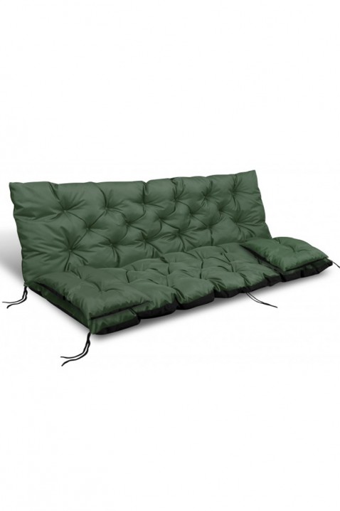 Възглавница за градинска пейка / люлка 3 в 1 TREXY GREEN 100x60x50 cm, Цвят: зелен, IVET.BG - Твоят онлайн бутик.