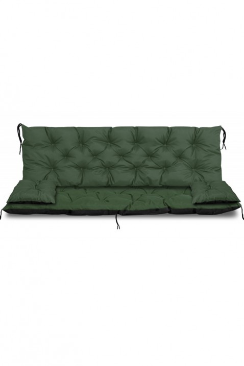 Възглавница за градинска пейка / люлка 3 в 1 TREXY GREEN 100x60x50 cm, Цвят: зелен, IVET.BG - Твоят онлайн бутик.