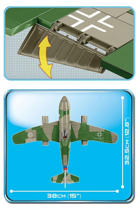 Конструктор Cobi изтребител Me262 A-1a - части 390IVET.BG - Твоят онлайн бутик.