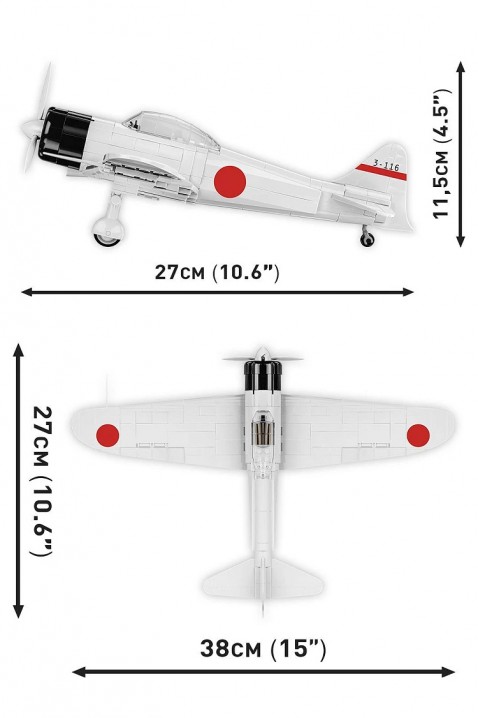 Конструктор Cobi изтребител Mitsubishi A6M2 „Zero“ - части 347IVET.BG - Твоят онлайн бутик.
