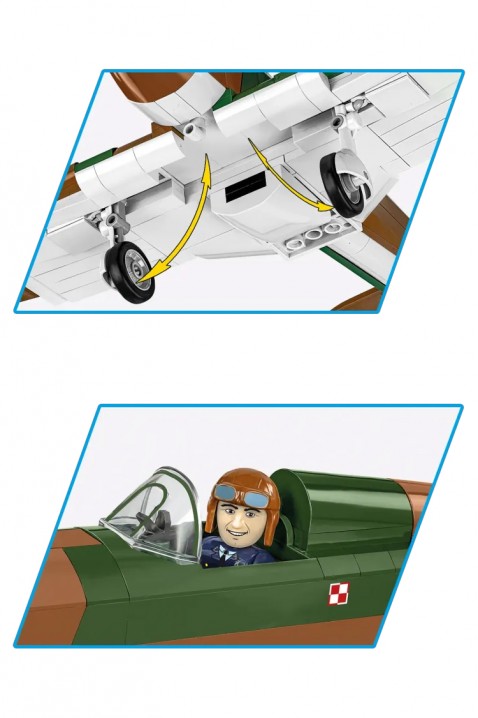 Конструктор Cobi самолет Hawker Hurricane - части 375IVET.BG - Твоят онлайн бутик.