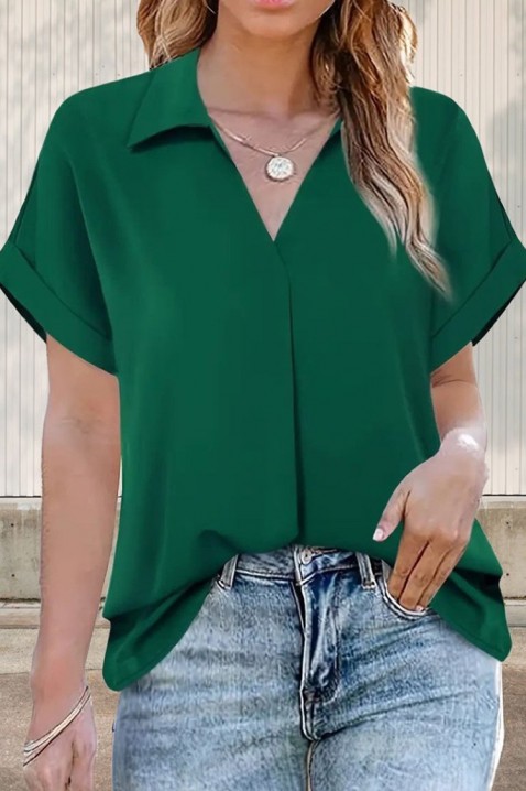 Дамска блуза EURELZA GREEN, Цвят: зелен, IVET.BG - Твоят онлайн бутик.