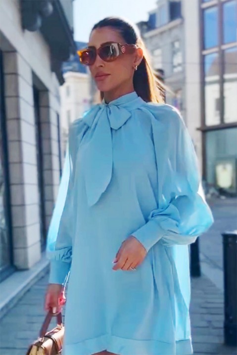 Рокля KROMELVA, Цвят: светлосин, IVET.BG - Твоят онлайн бутик.