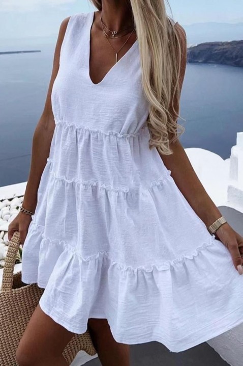 Рокля LERMIOFA WHITE, Цвят: бял, IVET.BG - Твоят онлайн бутик.