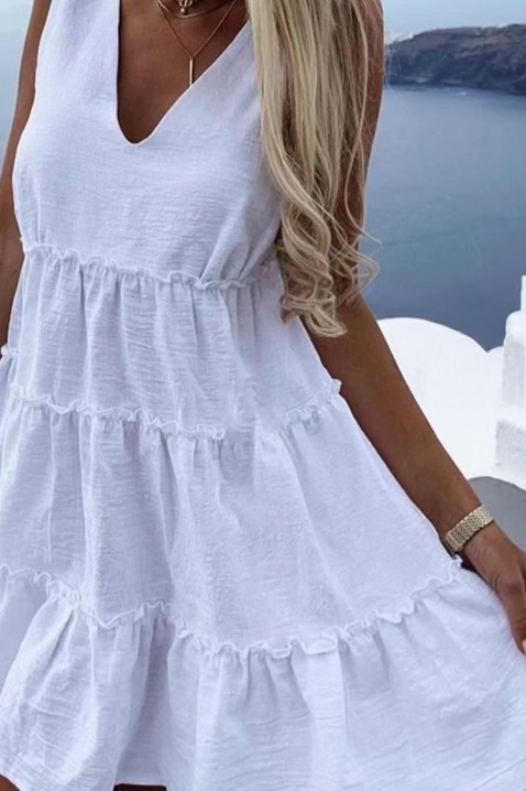 Рокля LERMIOFA WHITE, Цвят: бял, IVET.BG - Твоят онлайн бутик.