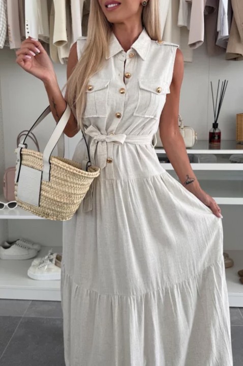 Рокля STYLENA BEIGE, Цвят: беж, IVET.BG - Твоят онлайн бутик.