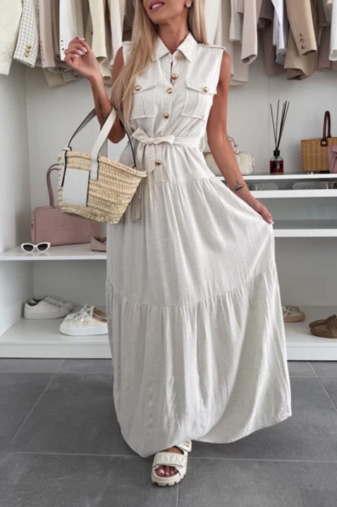 Рокля STYLENA BEIGE, Цвят: беж, IVET.BG - Твоят онлайн бутик.