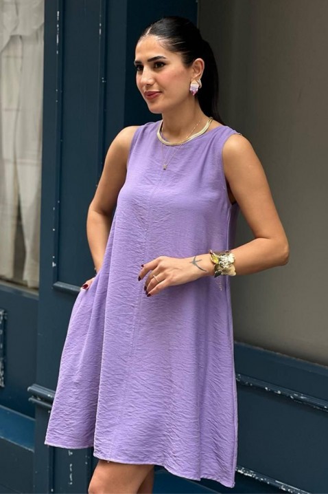 Рокля PURLEVA PURPLE, Цвят: лилав, IVET.BG - Твоят онлайн бутик.