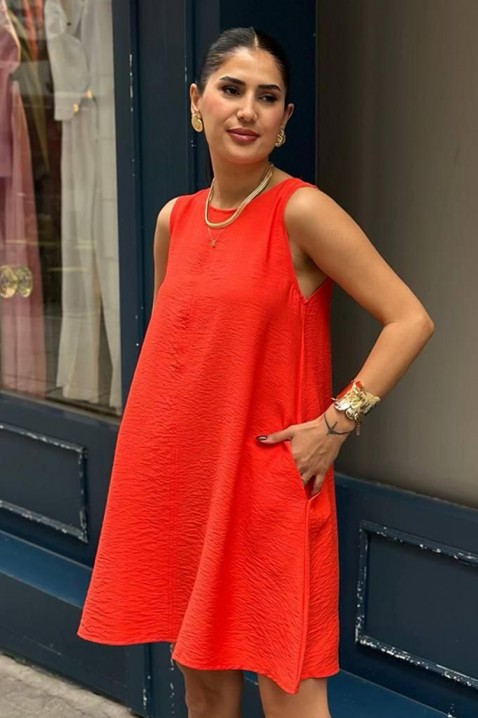Рокля PURLEVA RED, Цвят: червен, IVET.BG - Твоят онлайн бутик.