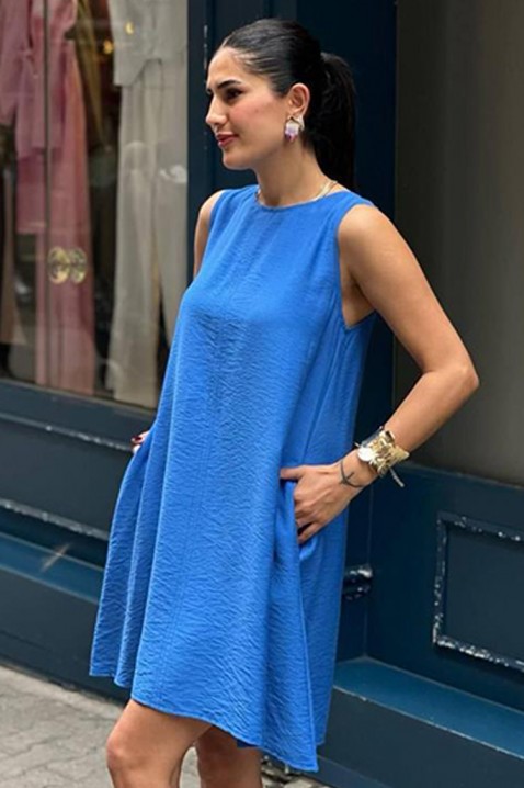 Рокля PURLEVA BLUE, Цвят: син, IVET.BG - Твоят онлайн бутик.