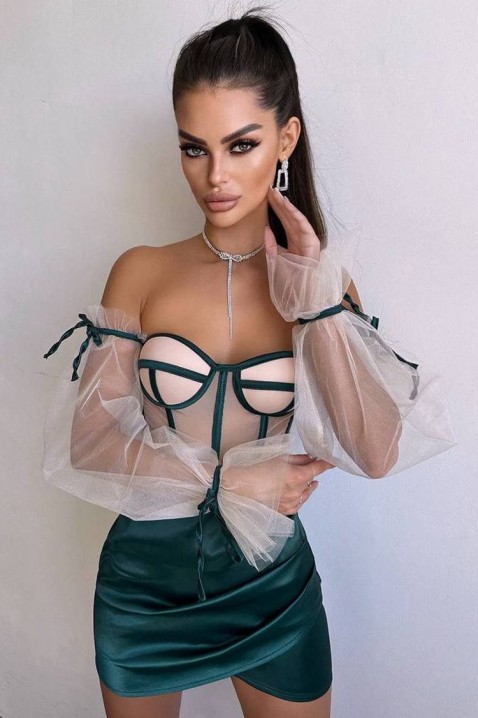 Рокля MIRVOLZA GREEN, Цвят: зелен, IVET.BG - Твоят онлайн бутик.