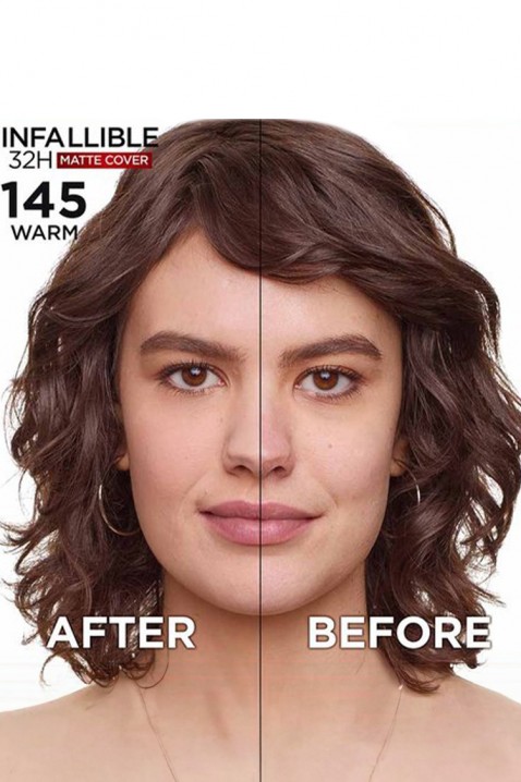 Фон дьо тен L’Oréal Paris Infallible 32H Matte Cover 145IVET.BG - Твоят онлайн бутик.