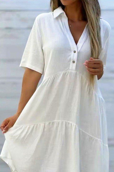 Рокля AZOLRA WHITE, Цвят: бял, IVET.BG - Твоят онлайн бутик.