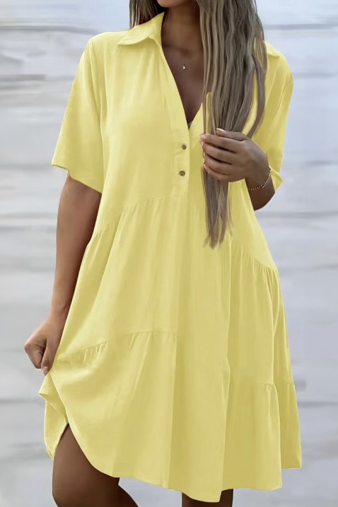Рокля AZOLRA YELLOW, Цвят: жълт, IVET.BG - Твоят онлайн бутик.