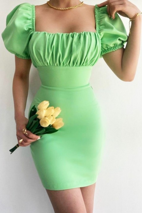 Рокля ZALINEDA GREEN, Цвят: зелен, IVET.BG - Твоят онлайн бутик.