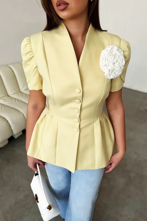 Сако TOPITA YELLOW, Цвят: жълт, IVET.BG - Твоят онлайн бутик.