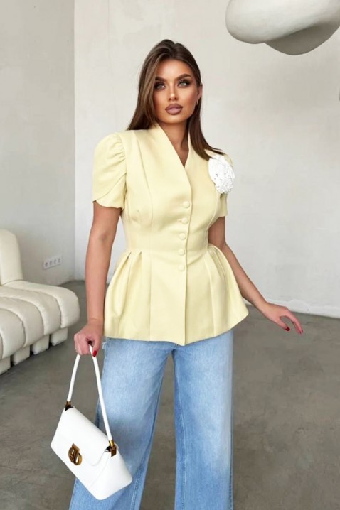 Сако TOPITA YELLOW, Цвят: жълт, IVET.BG - Твоят онлайн бутик.