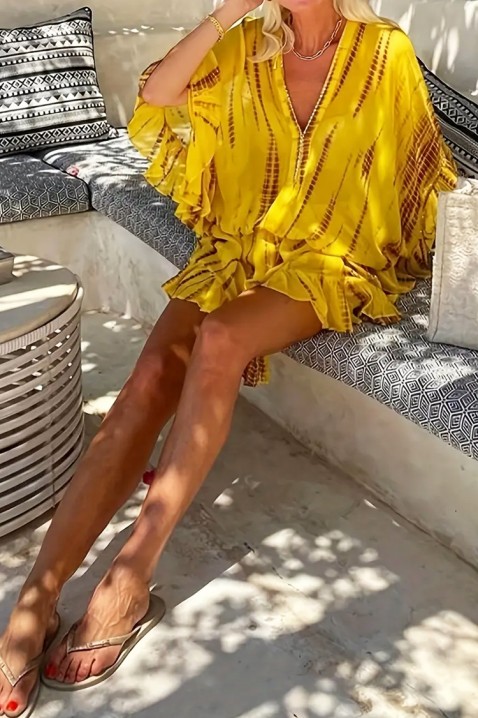 Рокля YOANINA, Цвят: жълт, IVET.BG - Твоят онлайн бутик.