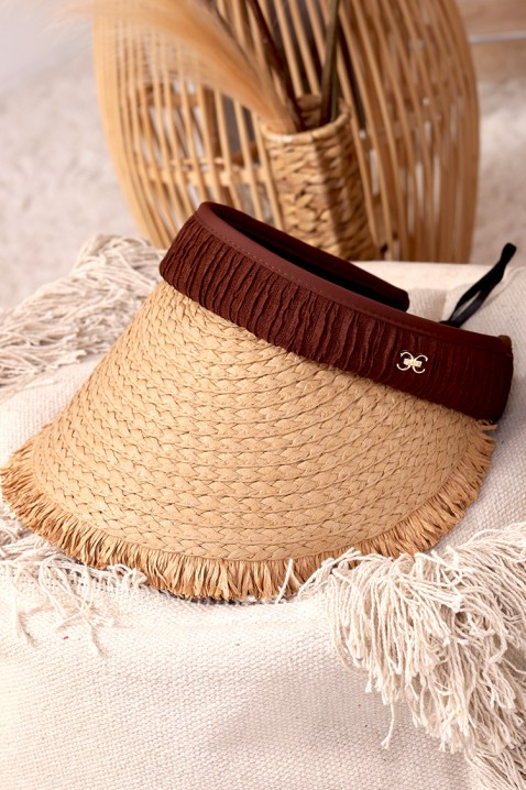 Шапка COMANA BROWN, Цвят: кафяв, IVET.BG - Твоят онлайн бутик.