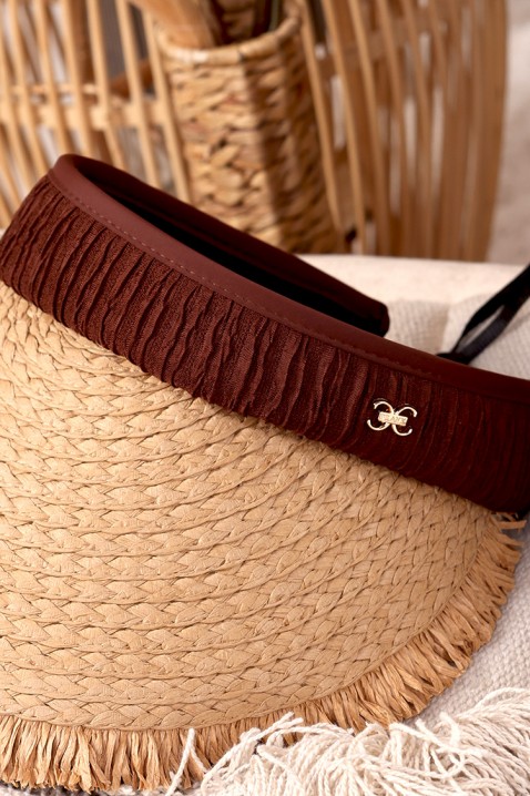 Шапка COMANA BROWN, Цвят: кафяв, IVET.BG - Твоят онлайн бутик.
