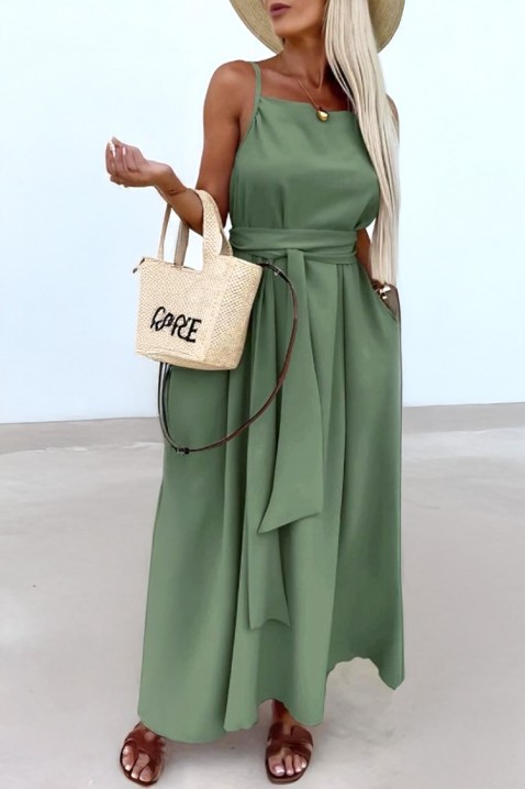 Рокля COLORINA GREEN, Цвят: зелен, IVET.BG - Твоят онлайн бутик.