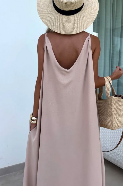 Рокля COLORINA BEIGE, Цвят: беж, IVET.BG - Твоят онлайн бутик.