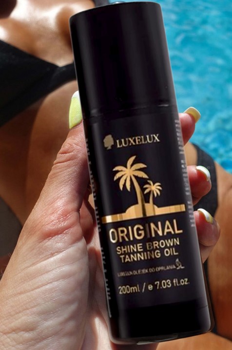 Масло за тен LUXELUX Shine BrownIVET.BG - Твоят онлайн бутик.