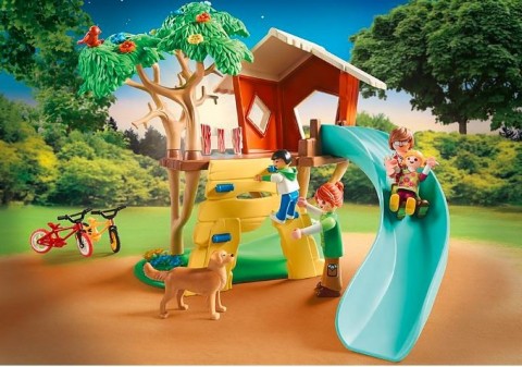 Конструктор с фигурки Family Fun 71001 Къщичка на дърво с пързалкаIVET.BG - Твоят онлайн бутик.