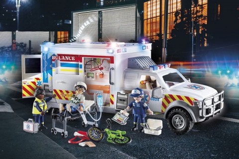 Комплект фигурки City Action 70936 Линейка за спешна помощ: US AmbulanceIVET.BG - Твоят онлайн бутик.