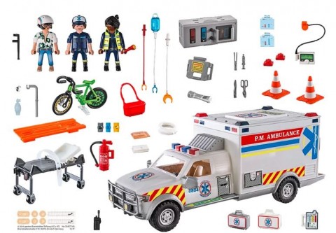 Комплект фигурки City Action 70936 Линейка за спешна помощ: US AmbulanceIVET.BG - Твоят онлайн бутик.