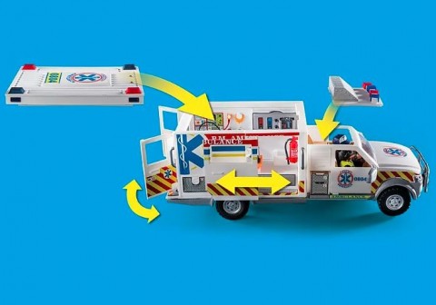 Комплект фигурки City Action 70936 Линейка за спешна помощ: US AmbulanceIVET.BG - Твоят онлайн бутик.