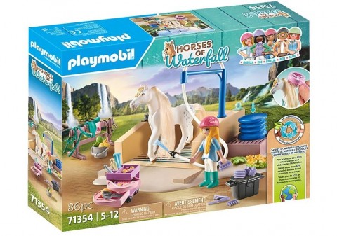 Комплект с фигурки Horses 71354 Isabella и Lioness в зоната за миене на конеIVET.BG - Твоят онлайн бутик.