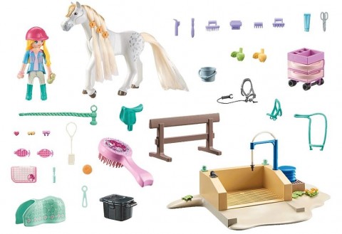 Комплект с фигурки Horses 71354 Isabella и Lioness в зоната за миене на конеIVET.BG - Твоят онлайн бутик.