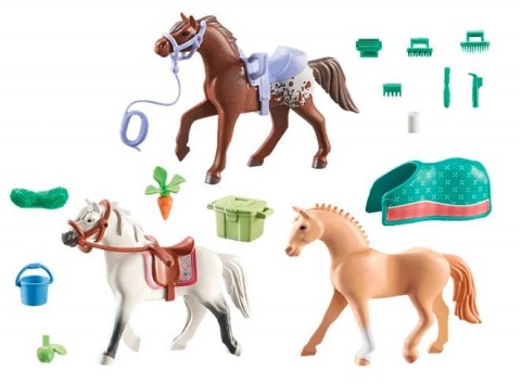 Комплект с фигурки Horses 71356 3 коня със седлаIVET.BG - Твоят онлайн бутик.