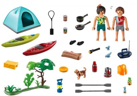 Комплект с фигурки Family Fun 71425 Къмпинг с палаткаIVET.BG - Твоят онлайн бутик.