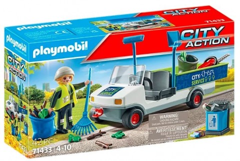 Комплект с фигурки City Action 71433 Почистване на града с електрическа колаIVET.BG - Твоят онлайн бутик.