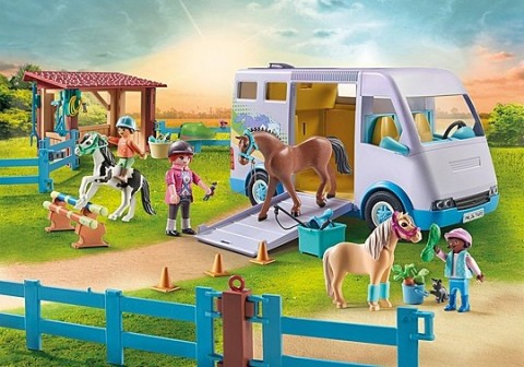 Комплект фигурки Horses 71493 Мобилна школа по конна ездаIVET.BG - Твоят онлайн бутик.